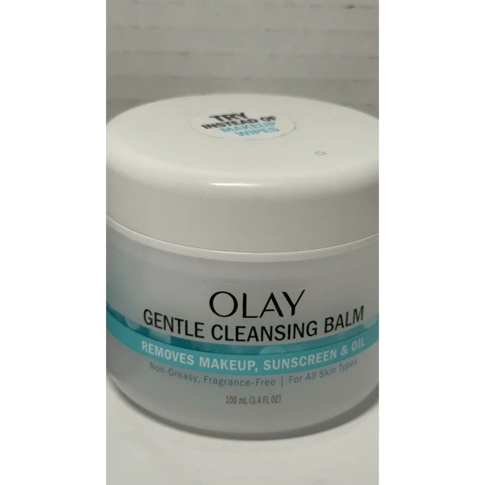 2 New Olay Gentle Cleansing Balm Removes Makeup, Sunscreen & Oil 3.4oz